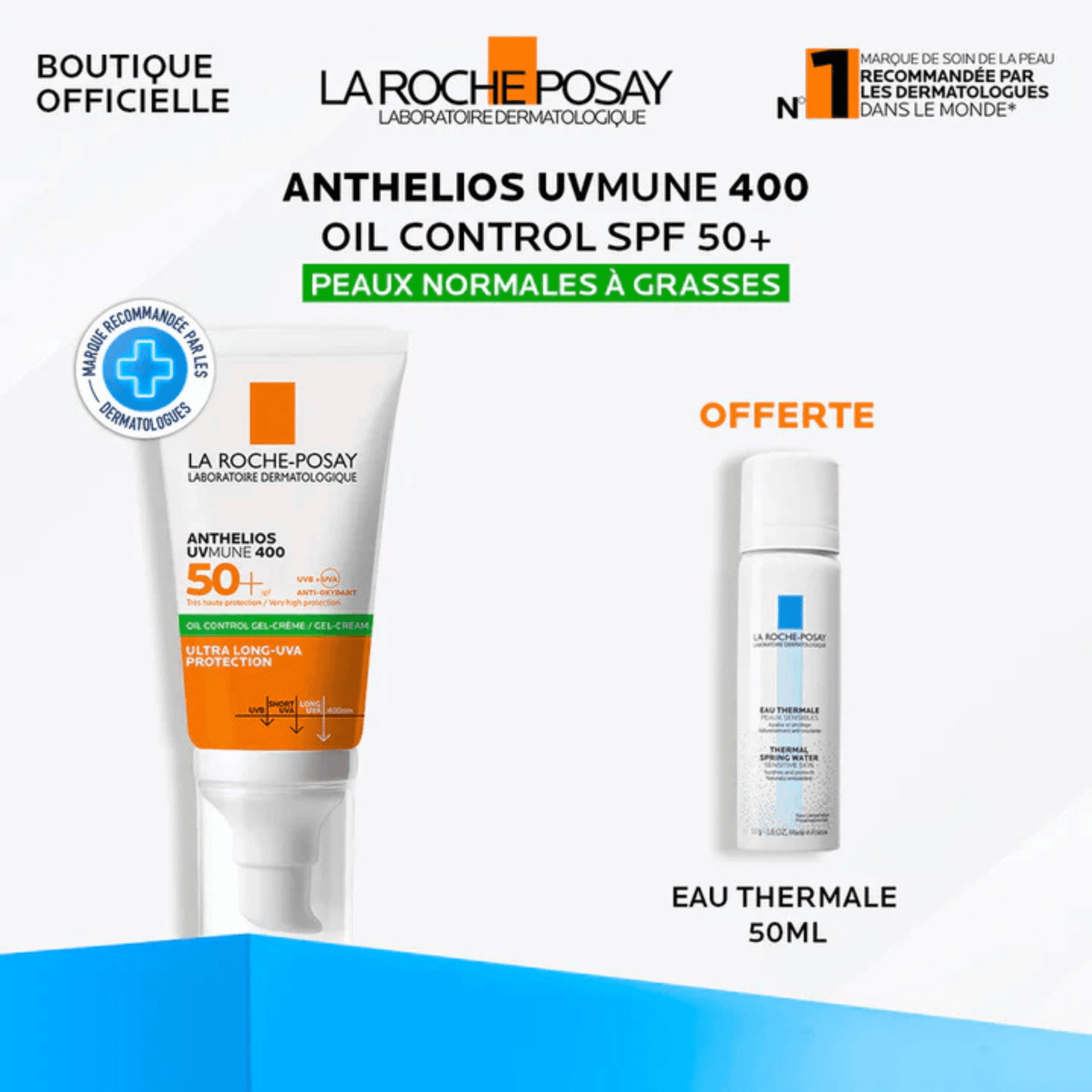 Autre LA ROCHE POSAY ANTHELIOS UVMUNE 400 GEL-CRME INVISIBLE SPF50 - Prix au Maroc