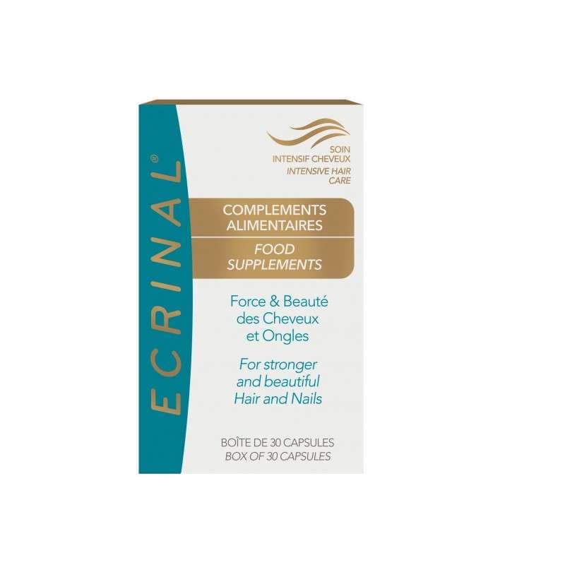 ECRINAL ECRINAL COMPLEMENT ALIMENTAIRE CHEVEUX ET ONGLES 30 CAP - Prix au Maroc