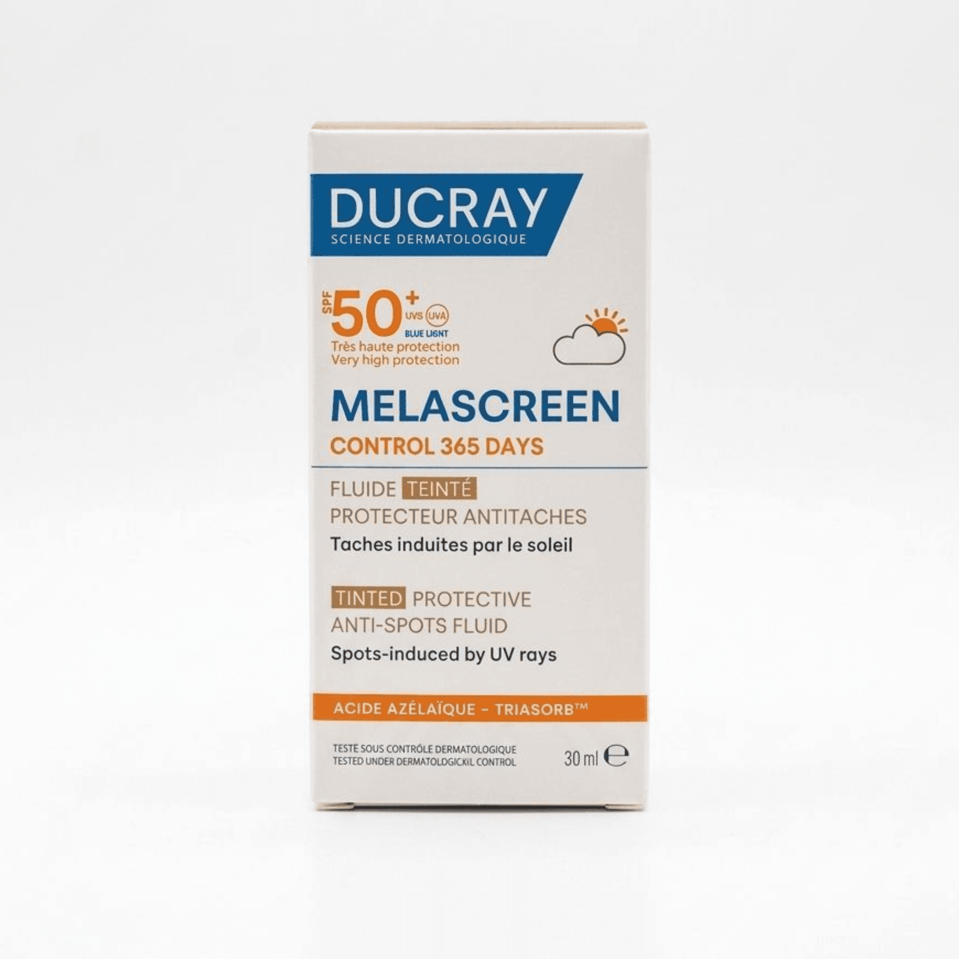 Ducray DUCRAY MELASCREEN FLUIDE TEINTÉ ANTITACHES SPF50+ – 30ML - Prix au Maroc