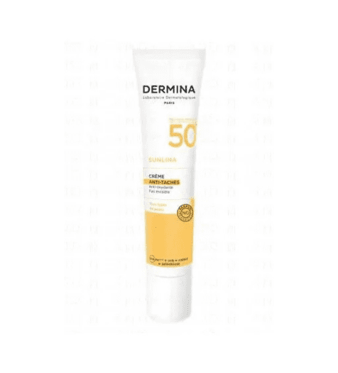 Dermina DERMINA SUNLINA CRÈME ANTI-TACHES SPF50+ – 40ML - Prix au Maroc