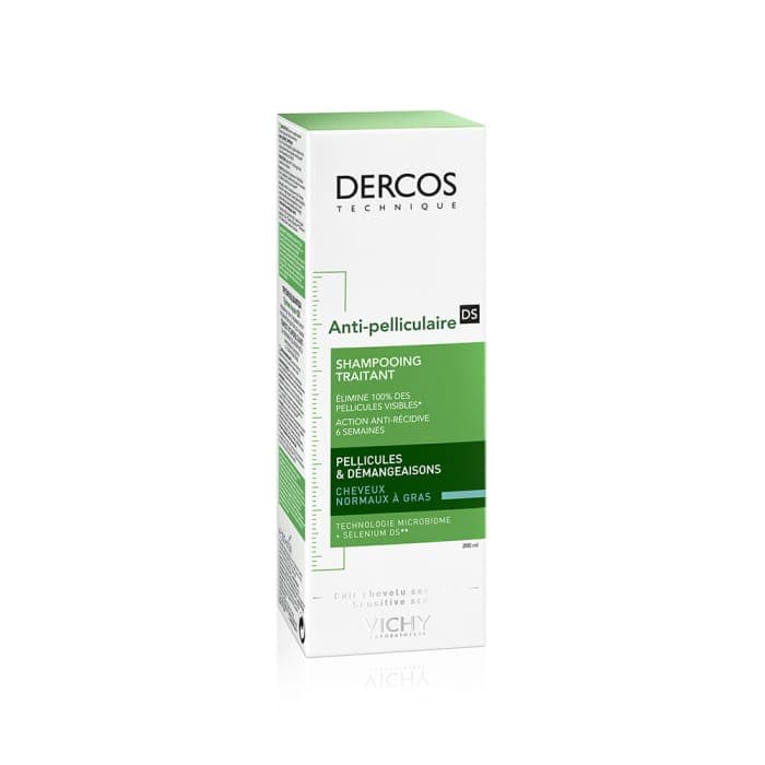 Vichy VICHY DERCOS SHAMPOOING ANTI-PELLICULAIRE CHEVEUX NORMAUX A GRAS 200ML - Prix au Maroc