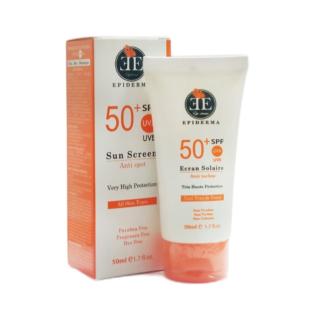 EPIDERMA EPIDERMA ECRAN SOLAIRE ANTI-TACHES SPF50 50mL - Prix au Maroc
