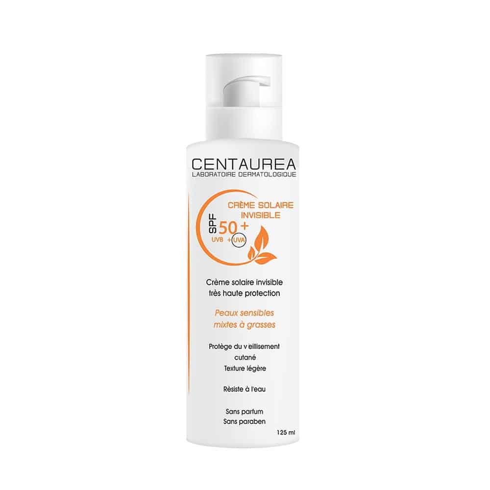 CENTAUREA CENTAUREA CRÈME SOLAIRE INVISIBLE SPF 50+ 125ml - Prix au Maroc