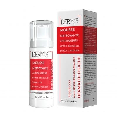 DERMOZ DERMOZ MOUSSE NETTOYANTE ANTI-ROUGEURS DÉMAQUILLANTE 150ML - Prix au Maroc