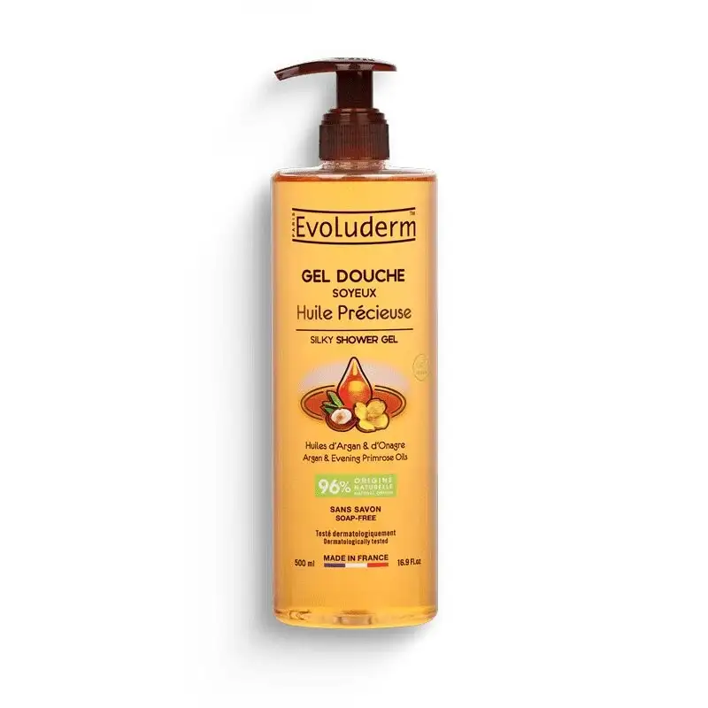 EVOLUDERM EVOLUDERM GEL DOUCHE SOYEUX HUILE PRECIEUSE 500ML - Prix au Maroc
