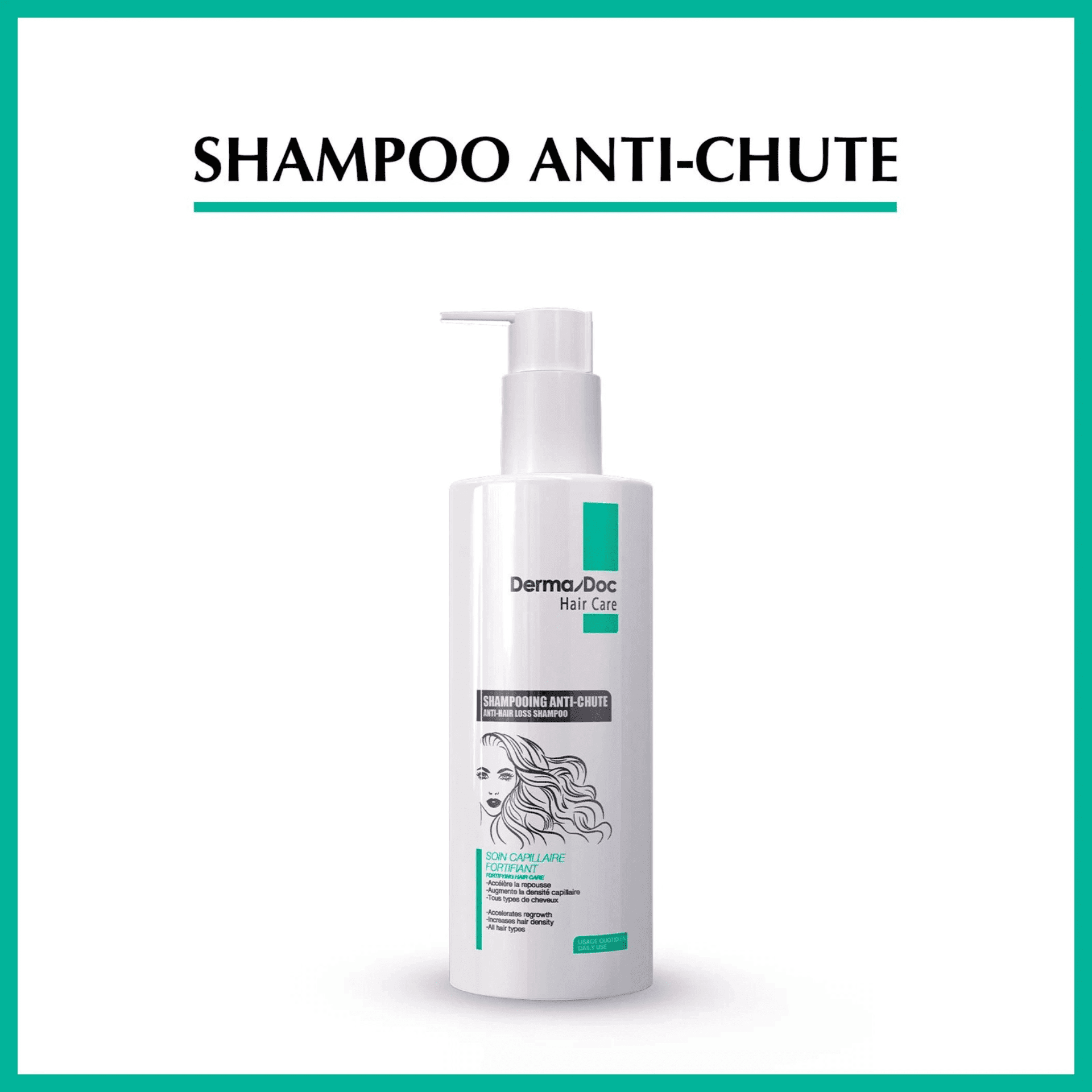 DERMADOC DERMADOC SHAMPOOING ANTI CHUTE 400ML - Prix au Maroc